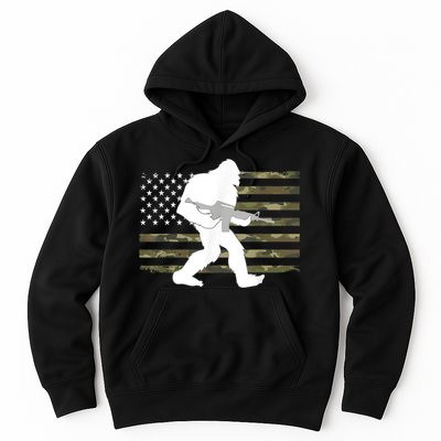Bigfoot Gun Owner Camo Us American Flag Sasquatch Ar15 Rifle Hoodie