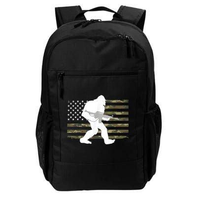 Bigfoot Gun Owner Camo Us American Flag Sasquatch Ar15 Rifle Backpack