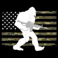 Bigfoot Gun Owner Camo Us American Flag Sasquatch Ar15 Rifle Drawstring Bag