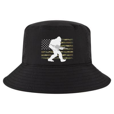 Bigfoot Gun Owner Camo Us American Flag Sasquatch Ar15 Rifle Cool Comfort Performance Bucket Hat