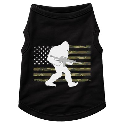 Bigfoot Gun Owner Camo Us American Flag Sasquatch Ar15 Rifle Doggie Tank