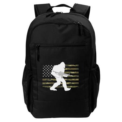 Bigfoot Gun Owner Camo Us American Flag Sasquatch Ar15 Rifle Backpack