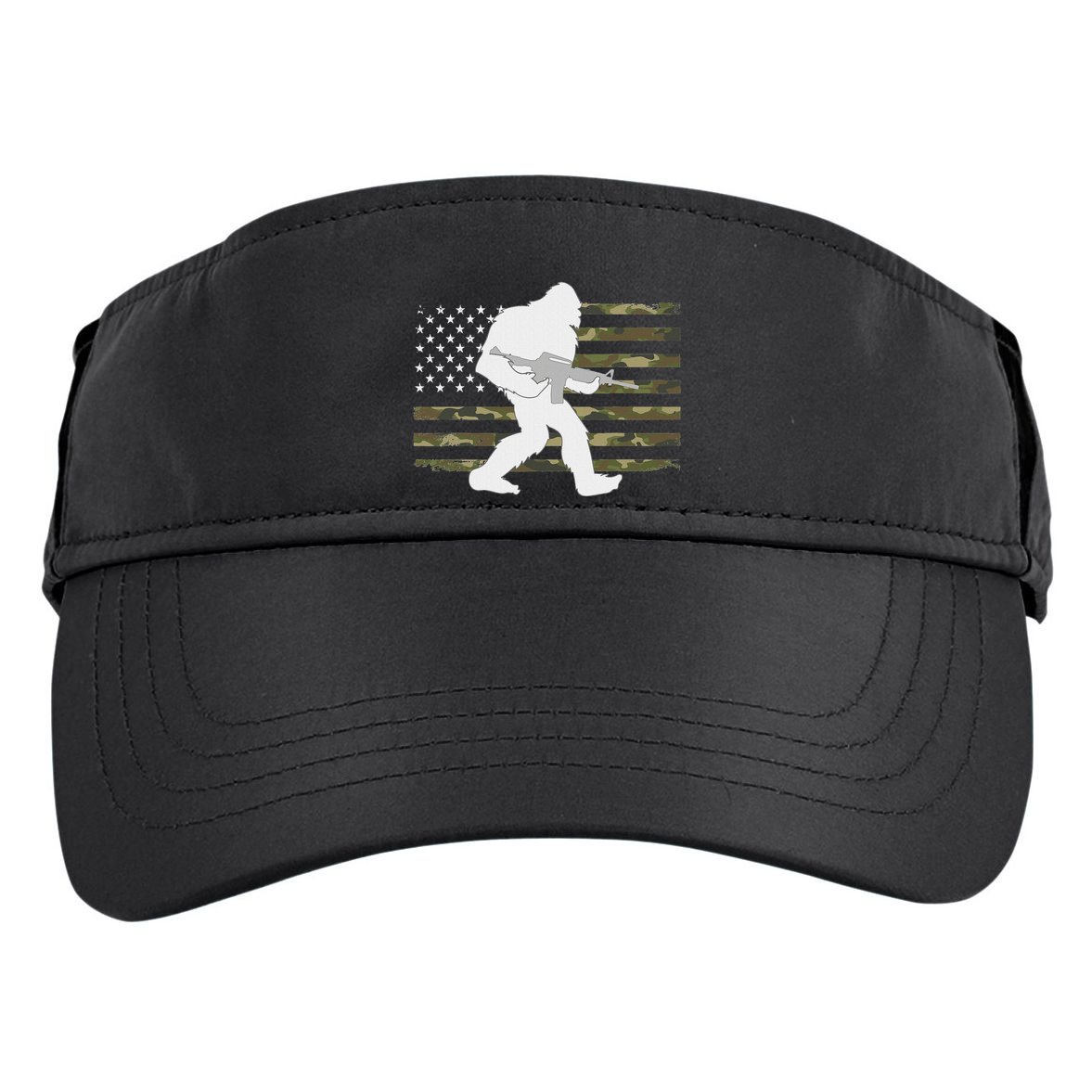 Bigfoot Gun Owner Camo Us American Flag Sasquatch Ar15 Rifle Adult Drive Performance Visor