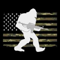 Bigfoot Gun Owner Camo Us American Flag Sasquatch Ar15 Rifle 16 in Basic Backpack