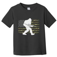 Bigfoot Gun Owner Camo Us American Flag Sasquatch Ar15 Rifle Toddler T-Shirt