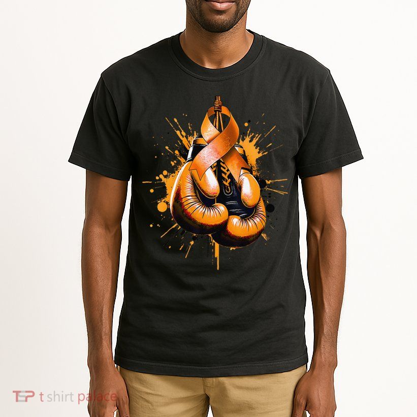 Boxing Glove Orange Ribbon Multiple Sclerosis Awareness Tall T-Shirt