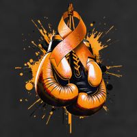 Boxing Glove Orange Ribbon Multiple Sclerosis Awareness Adult Drive Performance Visor