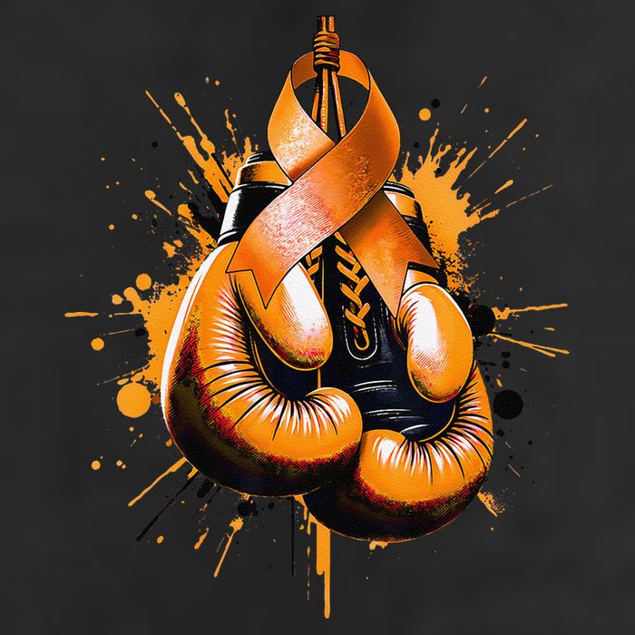 Boxing Glove Orange Ribbon Multiple Sclerosis Awareness Adult Drive Performance Visor