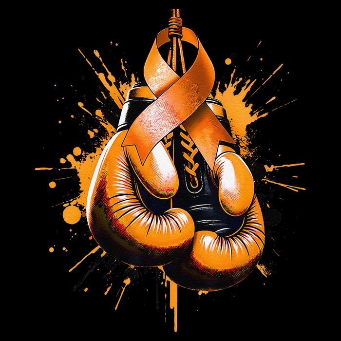 Boxing Glove Orange Ribbon Multiple Sclerosis Awareness Zip Tote Bag