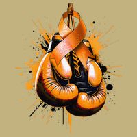 Boxing Glove Orange Ribbon Multiple Sclerosis Awareness Cooling Performance Crew T-Shirt