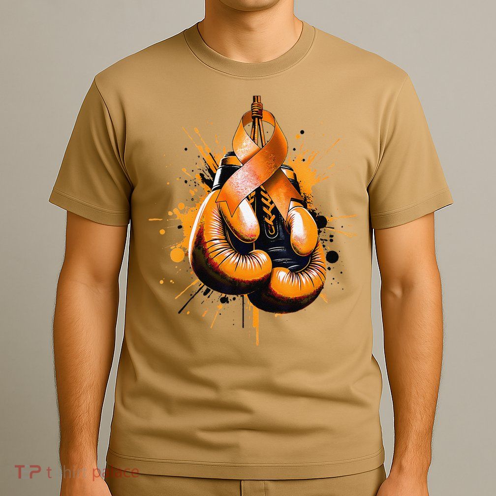 Boxing Glove Orange Ribbon Multiple Sclerosis Awareness T-Shirt