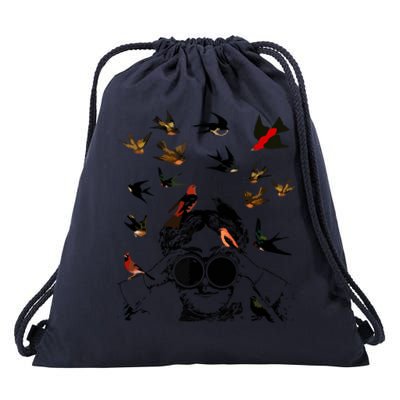 Birdwatching Gifts Ornithologist Twitcher Bird Lover Drawstring Bag