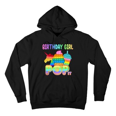 Birthday Girl Pop It Funny Cute Colorful Hoodie