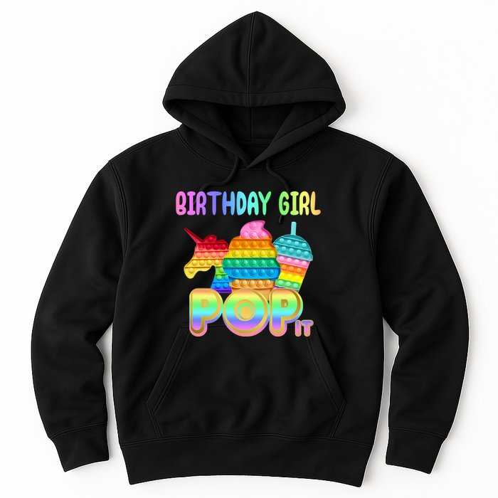 Birthday Girl Pop It Funny Cute Colorful Hoodie