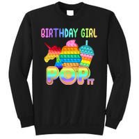 Birthday Girl Pop It Funny Cute Colorful Sweatshirt