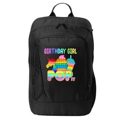 Birthday Girl Pop It Funny Cute Colorful City Backpack