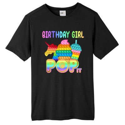 Birthday Girl Pop It Funny Cute Colorful Tall Fusion ChromaSoft Performance T-Shirt