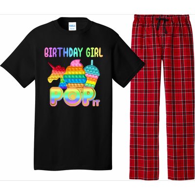 Birthday Girl Pop It Funny Cute Colorful Pajama Set