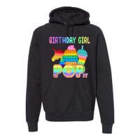 Birthday Girl Pop It Funny Cute Colorful Premium Hoodie