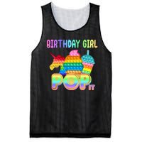 Birthday Girl Pop It Funny Cute Colorful Mesh Reversible Basketball Jersey Tank