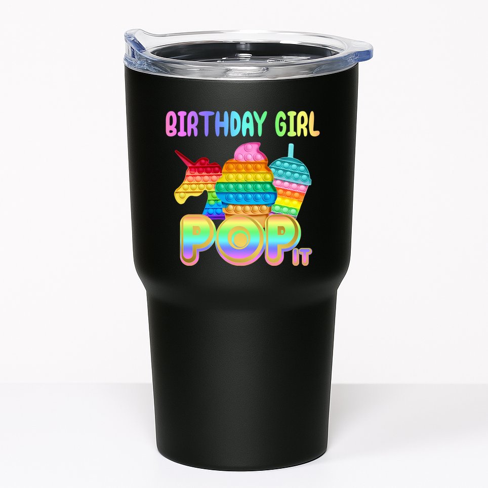 Birthday Girl Pop It Funny Cute Colorful Tumbler