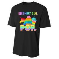 Birthday Girl Pop It Funny Cute Colorful Performance Sprint T-Shirt