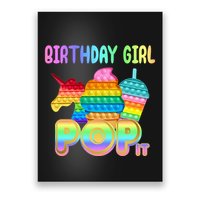 Birthday Girl Pop It Funny Cute Colorful Poster