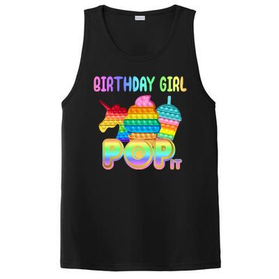 Birthday Girl Pop It Funny Cute Colorful PosiCharge Competitor Tank