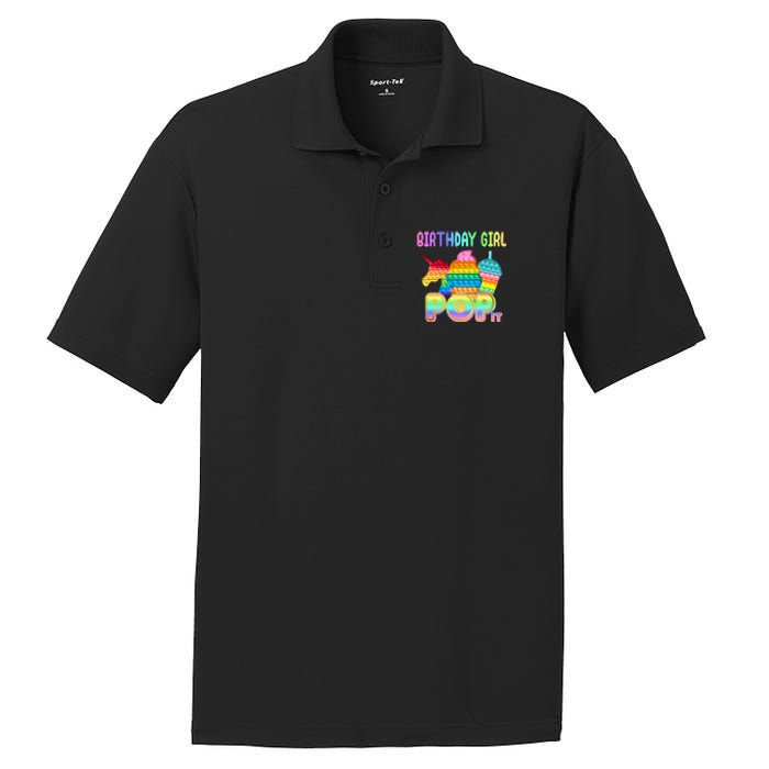 Birthday Girl Pop It Funny Cute Colorful PosiCharge RacerMesh Polo