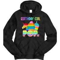 Birthday Girl Pop It Funny Cute Colorful Tie Dye Hoodie