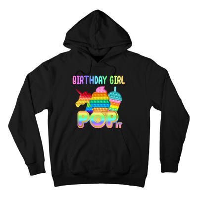 Birthday Girl Pop It Funny Cute Colorful Tall Hoodie