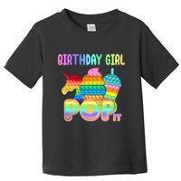 Birthday Girl Pop It Funny Cute Colorful Toddler T-Shirt