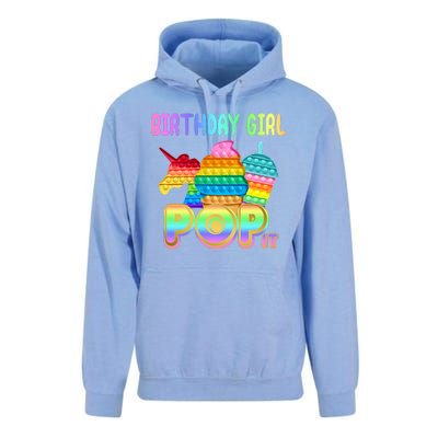 Birthday Girl Pop It Funny Cute Colorful Unisex Surf Hoodie