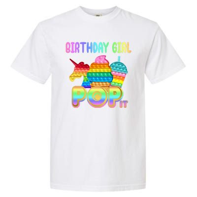 Birthday Girl Pop It Funny Cute Colorful Garment-Dyed Heavyweight T-Shirt