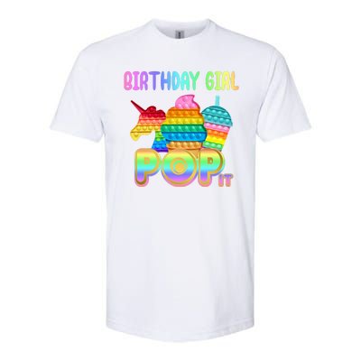 Birthday Girl Pop It Funny Cute Colorful Softstyle® CVC T-Shirt