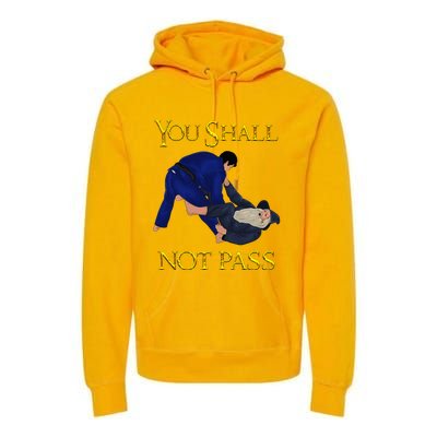 Bjj Guard Passing You Shall Not Pass Brazilian Jiu Jitsu Premium Hoodie