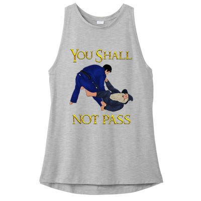 Bjj Guard Passing You Shall Not Pass Brazilian Jiu Jitsu Ladies PosiCharge Tri-Blend Wicking Tank