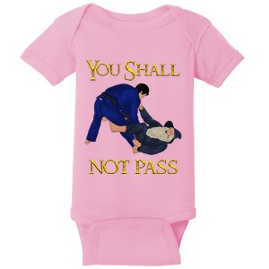 Bjj Guard Passing You Shall Not Pass Brazilian Jiu Jitsu Baby Bodysuit