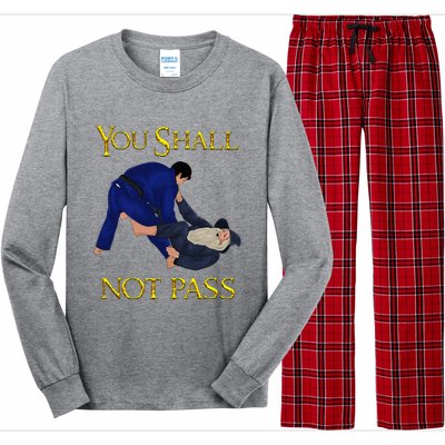 Bjj Guard Passing You Shall Not Pass Brazilian Jiu Jitsu Long Sleeve Pajama Set