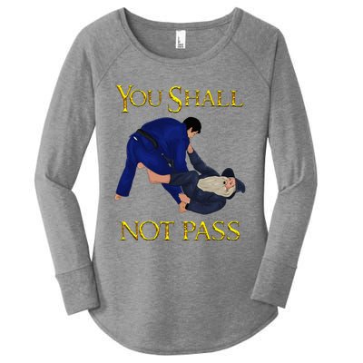 Bjj Guard Passing You Shall Not Pass Brazilian Jiu Jitsu Women's Perfect Tri Tunic Long Sleeve Shirt