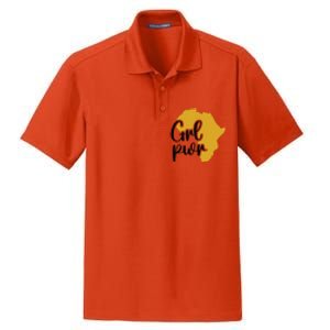 Black Girl Power For Black History Month Gift Dry Zone Grid Polo