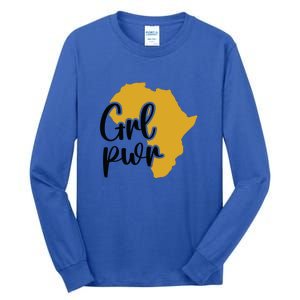 Black Girl Power For Black History Month Gift Tall Long Sleeve T-Shirt