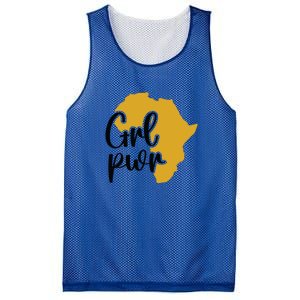 Black Girl Power For Black History Month Gift Mesh Reversible Basketball Jersey Tank