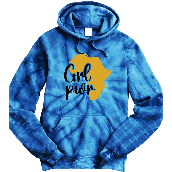 Black Girl Power For Black History Month Gift Tie Dye Hoodie