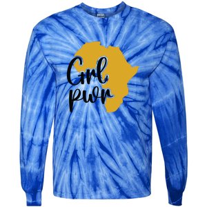 Black Girl Power For Black History Month Gift Tie-Dye Long Sleeve Shirt