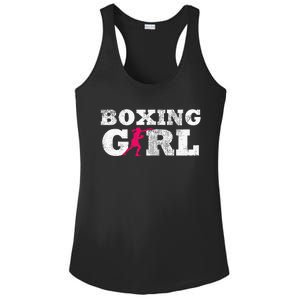 Boxing Girl Player Silhouette Sport Ladies PosiCharge Competitor Racerback Tank