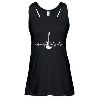 Bass Guitar Player Heartbeat Ladies Essential Flowy Tank