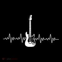 Bass Guitar Player Heartbeat 16 in Basic Backpack