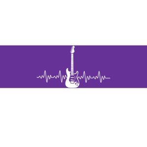 Bass Guitar Player Heartbeat Bumper Sticker