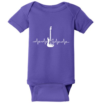 Bass Guitar Player Heartbeat Baby Bodysuit